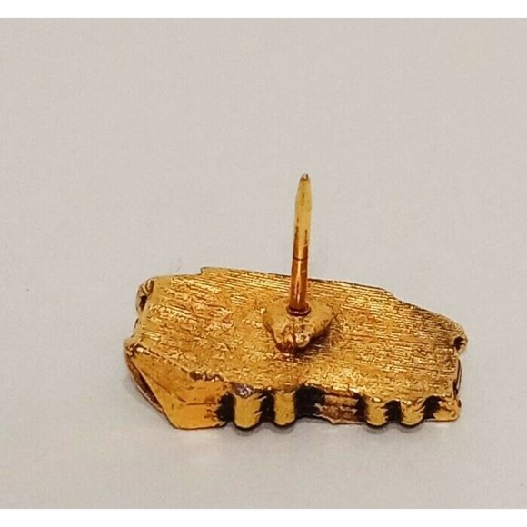 Powell & Mason Cable Car Street Trolley 1" Gold Tone Metal Lapel Pin Pinback - Picture 2 of 6